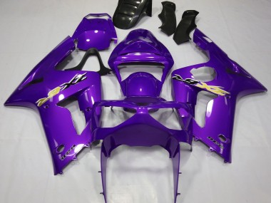 Violet Carénage Moto Kawasaki ZX6R 2003-2004 Pas Chère