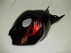 Noir Brillant Rouge Flamme Carénage Moto Honda CBR1000RR 2004-2005