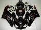 Noir Brillant Rouge Flamme Carénage Moto Honda CBR1000RR 2004-2005