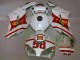 Blanc Rouge Jaune San Carlo 58 Carénage Moto Honda CBR1000RR 2004-2005
