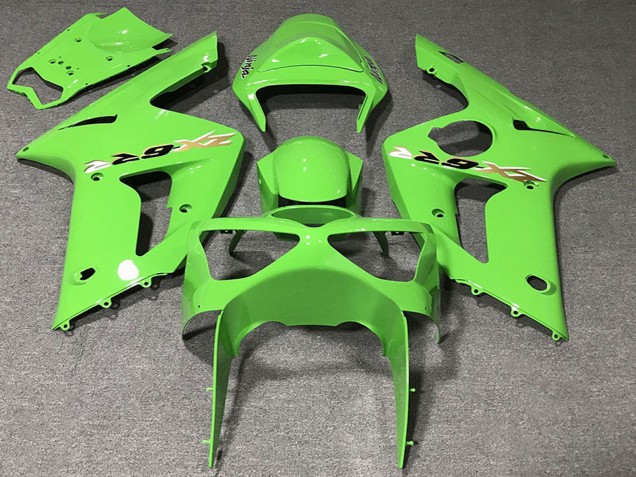 Vert Clair Carénage Moto Kawasaki ZX6R 2003-2004