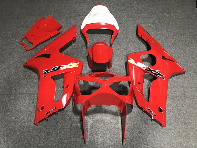 Rouge 636 Carénage Moto Kawasaki ZX6R 2003-2004