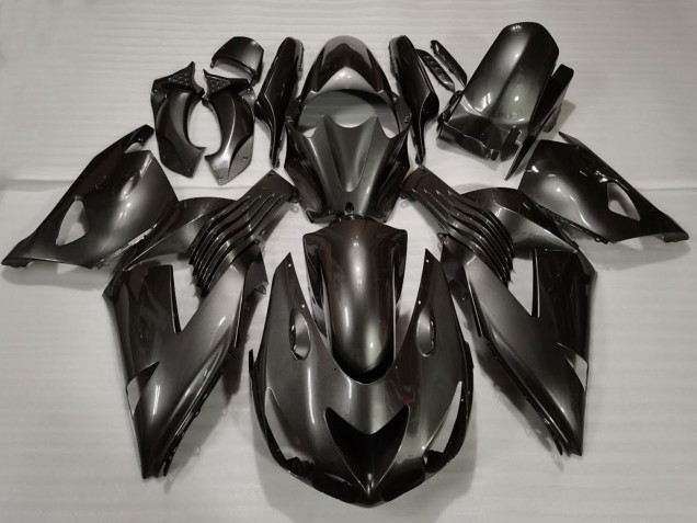 Noir Brillant Carénage Moto Kawasaki ZX14R 2006-2011