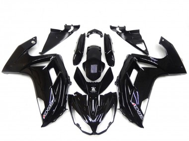 Noir Brillant Carénages Moto Kawasaki Ninja ER6F 2012-2014 Pas Chère