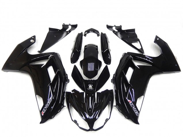 Noir Brillant Carénages Moto Kawasaki Ninja ER6F 2012-2014