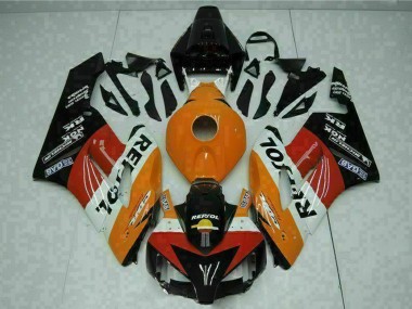 Orange Blanc Rouge Noir Repsol Carénage Moto Honda CBR1000RR 2004-2005 Pas Chère