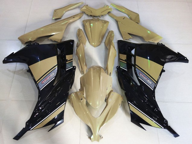 Bronzage du Désert Noir Carénage Moto Kawasaki Ninja 300 2013-2024