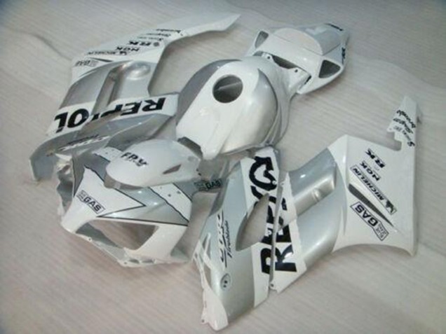 Blanc Argent Noir Repsol Carénages Moto Honda CBR1000RR 2004-2005