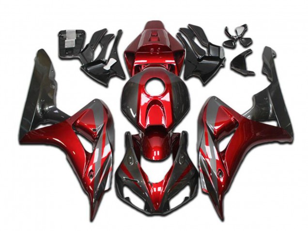 Rouge Gris Noir Brillant Carénage Moto Honda CBR1000RR 2004-2005