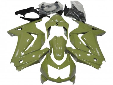 Vert Olive Carénage Moto Kawasaki Ninja 250 2008-2012 Pas Chère