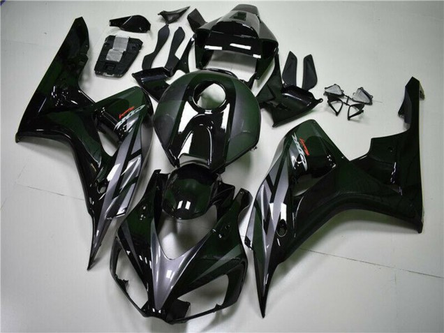 Noir Brillant Gris Carénage Moto Honda CBR1000RR 2004-2005