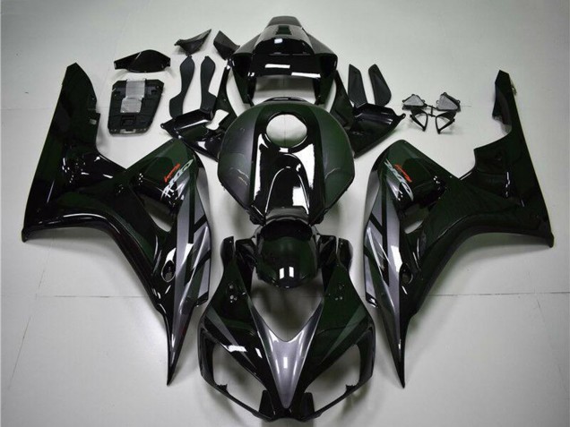 Noir Brillant Gris Carénage Moto Honda CBR1000RR 2004-2005