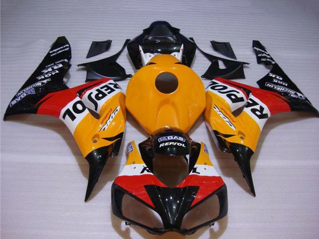 Orange Blanc Rouge Noir Brillant Repsol Kits Carénages Moto ABS Honda CBR1000RR 2004-2005