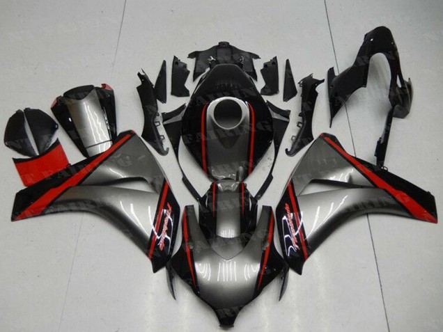 Gris Rouge Noir Brillant Carénages Moto Honda CBR1000RR 2008-2011