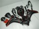 Noir Mat Rouge Carénage Moto Honda CBR1000RR 2008-2011