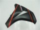 Noir Mat Rouge Carénage Moto Honda CBR1000RR 2008-2011