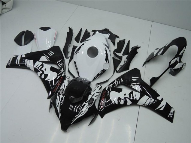 Blanc Noir Brillant Carénage ABS Honda CBR1000RR 2008-2011