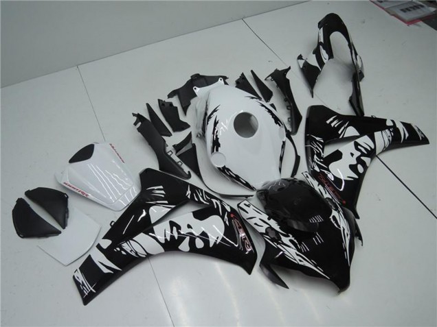 Blanc Noir Brillant Carénage ABS Honda CBR1000RR 2008-2011