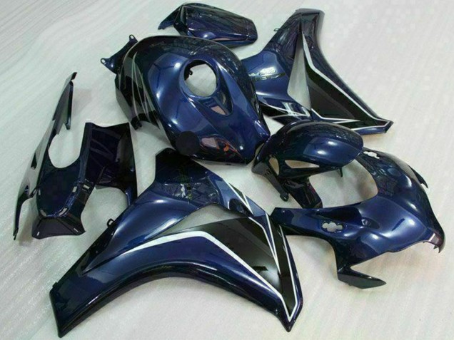 Bleu Foncé Noir Brillant Carénage Moto Honda CBR1000RR 2008-2011