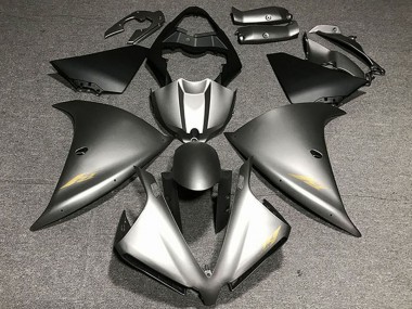 Gris Mat Or Décalque Carénage Moto Yamaha R1 2012-2014 Pas Chère