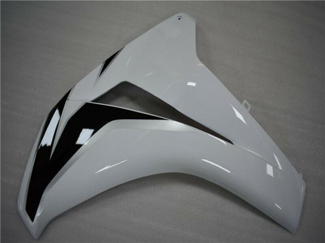 Blanc Noir Brillant Kits Carénages Moto ABS Honda CBR1000RR 2008-2011