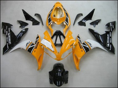 Jaune Blanc Noir OEM Style Carénage Moto Yamaha R1 2004-2006 Pas Chère
