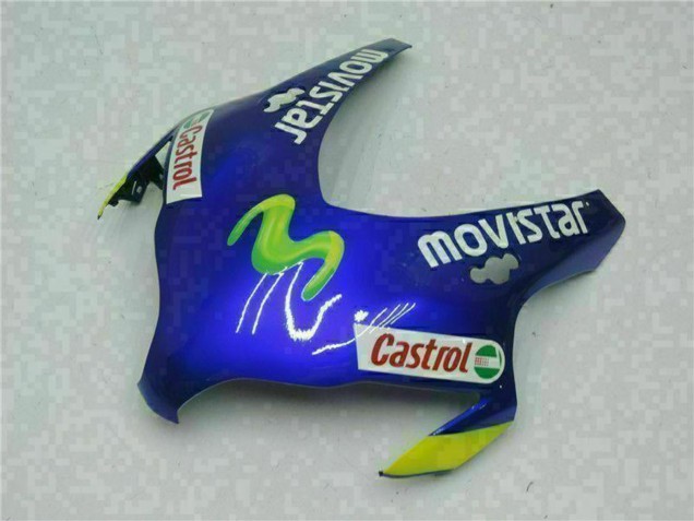 Bleu Jaune Vert MoviStar Castrol Carénage Moto Honda CBR1000RR 2008-2011
