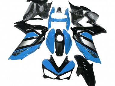 Bleu Argent Noir Brillant Yamalube Carénage Moto Yamaha R3 2015-2018 Pas Chère