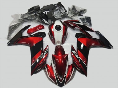 Rouge Blanc Noir Brillant Kits Carénages Moto Yamaha R3 2015-2018 Pas Chère