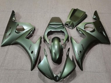 Vert Armée Carénage Moto Yamaha R6 2003-2004 Pas Chère