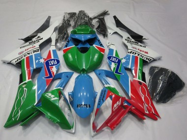 Blanc Bleu Clair Vert Rouge Fiat Dunlop Michelin Motul Carénage Moto Yamaha R6 2008-2016 Pas Chère