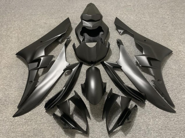 Noir Mat Carénage Moto Yamaha R6 2006-2007