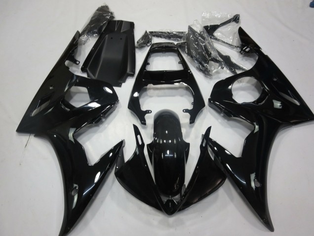 Noir Brillant Carénage Moto Yamaha R6 2005