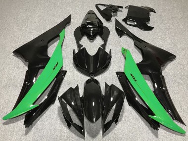 Vert Noir Brillant Carénages Moto Yamaha R6 2008-2016 Pas Chère