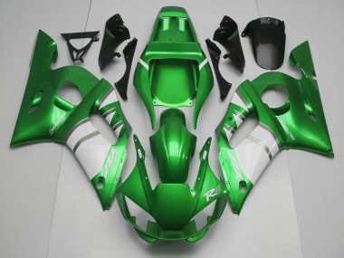 Vert Blanc Carénage Moto Yamaha R6 1998-2002 Pas Chère