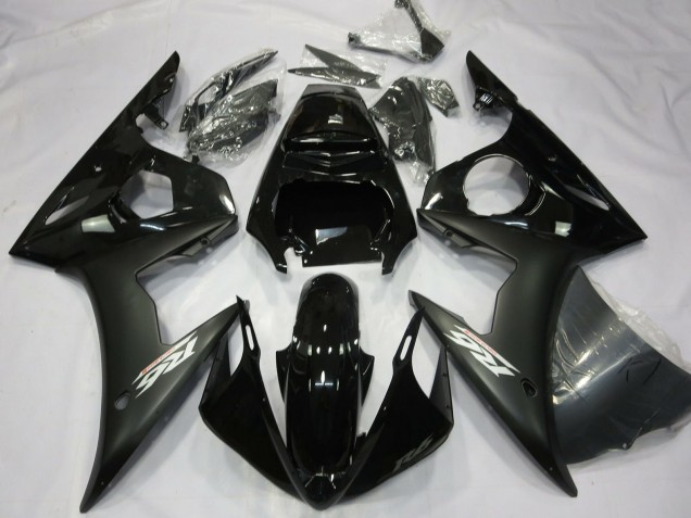 Noir Brillant Noir Mat Blanc Décalque Carénage Moto Yamaha R6 2003-2004