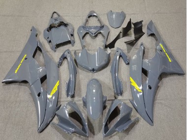Nardo Gris Haute Visibilité Jaune Décalque Carénage Moto Yamaha R6 2008-2016 Pas Chère