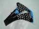 Blanc Bleu Noir Brillant Carénages Moto Honda CBR1000RR 2008-2011