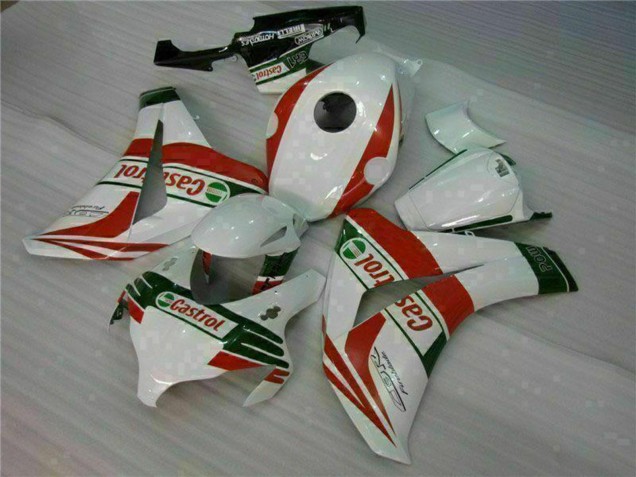 Blanc Rouge Vert Castrol Carénage Moto Honda CBR1000RR 2008-2011