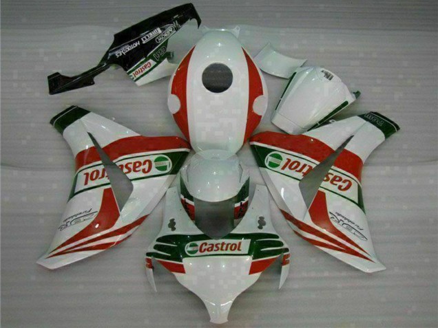 Blanc Rouge Vert Castrol Carénage Moto Honda CBR1000RR 2008-2011