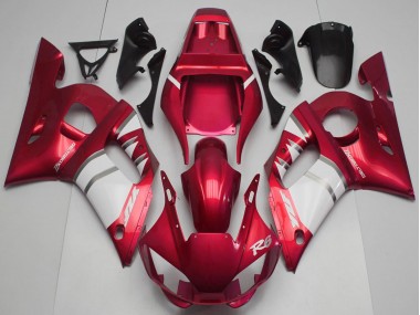 Rouge Blanc Carénage Moto Yamaha R6 1998-2002 Pas Chère
