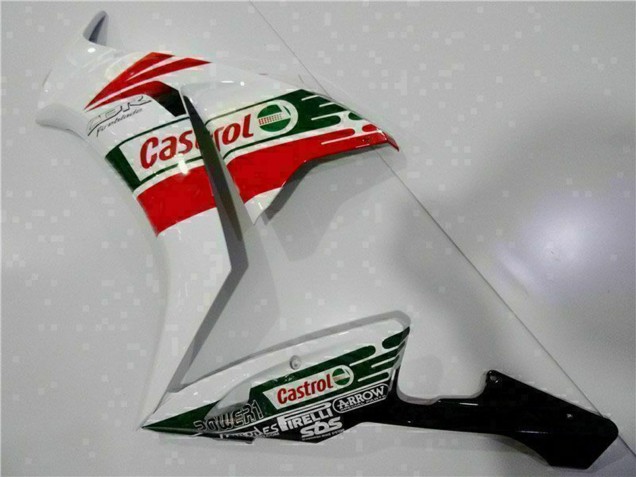 Blanc Rouge Vert Castrol Carénages Moto Honda CBR1000RR 2012-2016