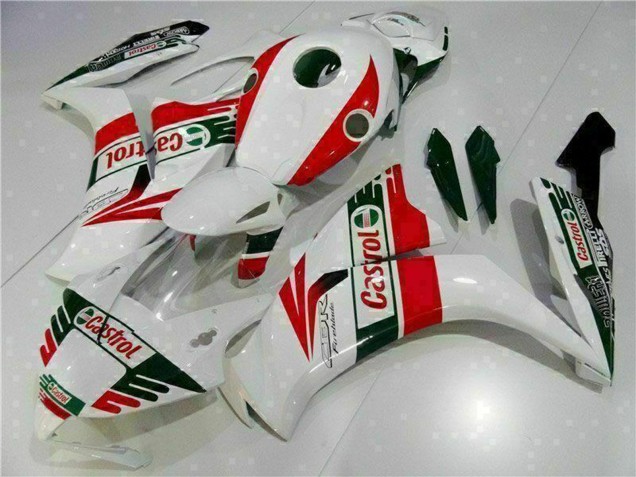 Blanc Rouge Vert Castrol Carénages Moto Honda CBR1000RR 2012-2016