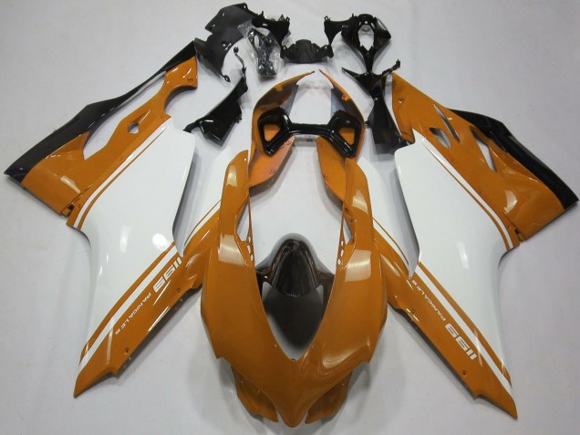 Brun Blanc Noir Carénage Moto Ducati 1199 2011-2014
