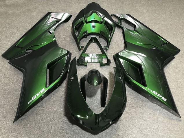 Vert Carénage Moto Ducati 848 2007-2014