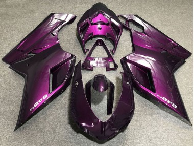 Violet Carénage Moto Ducati 848 2007-2014 Pas Chère