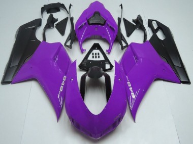 Violet Noir Mat Carénage Moto Ducati 848 2007-2014 Pas Chère
