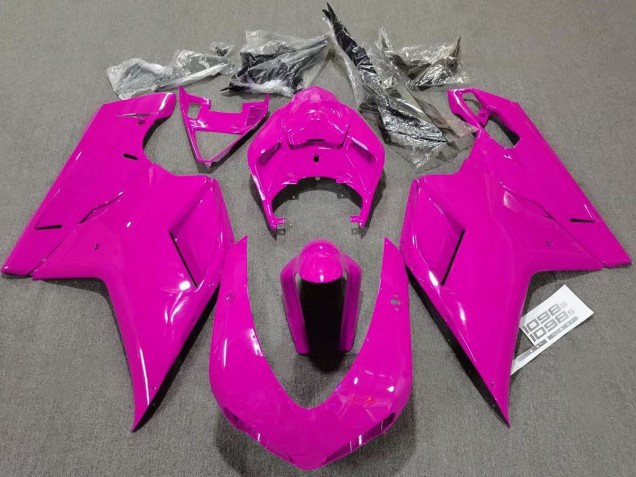 Rose Brillant Plaine Carénage Moto Ducati 1098 2007-2014