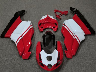 Blanc Rouge Noir Brillant Carénage Moto Ducati 749 999 2003-2004 Pas Chère