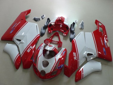 Blanc Rouge Air Generali Tim Carénage Moto Ducati 749 999 2003-2004 Pas Chère